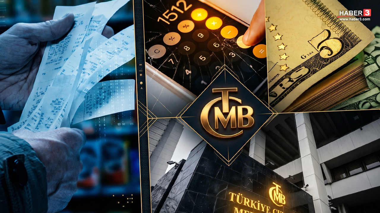 Türkiye Cumhuriyet Merkez Bankası logosu ve döviz kurları grafiği