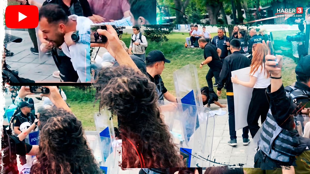 Özel sektör öğretmenlerinin Ankara'da TBMM'ye yürüyüşü sırasında polis müdahalesi ve yaşanan arbede.
