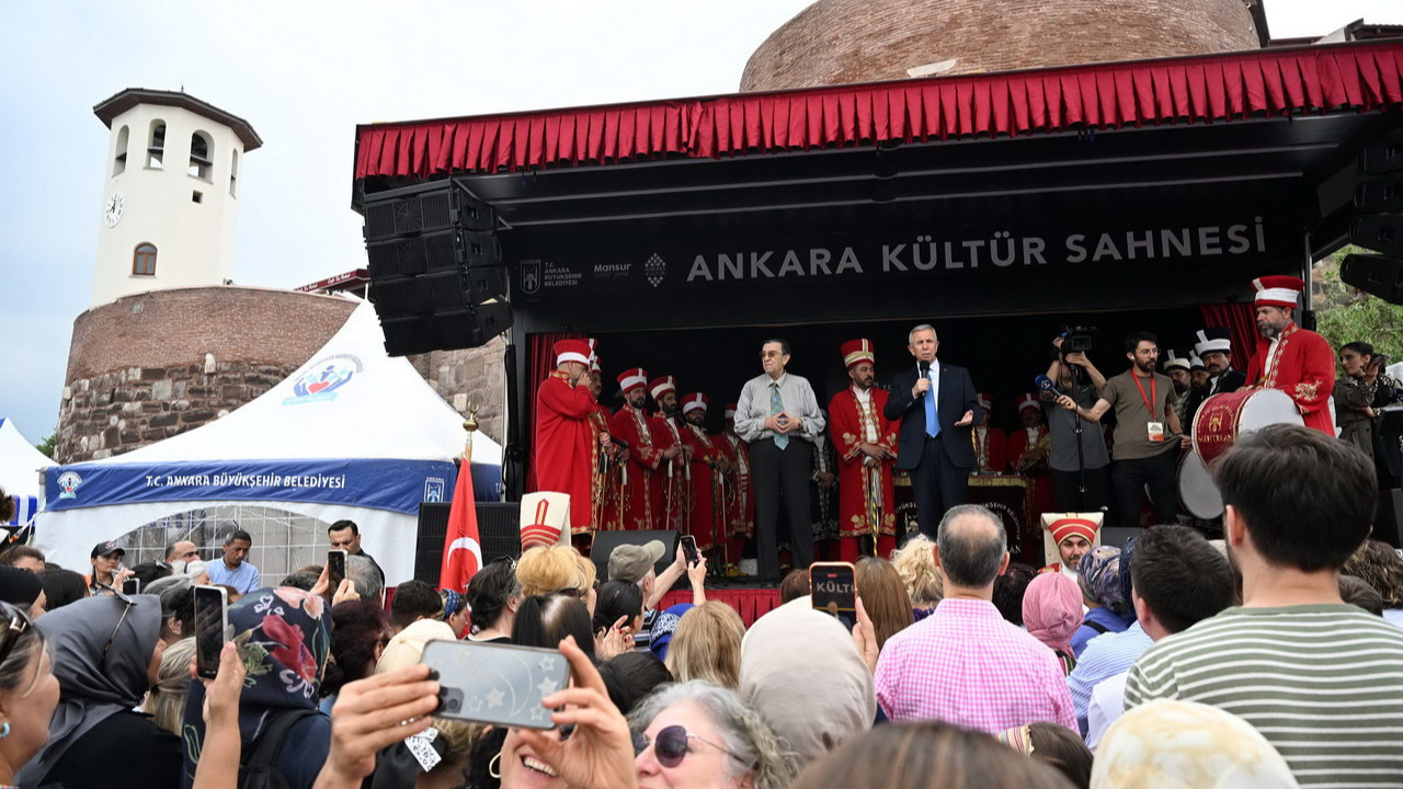 Ankara Kalesi'nde düzenlenen şenliklerden genel görünüm