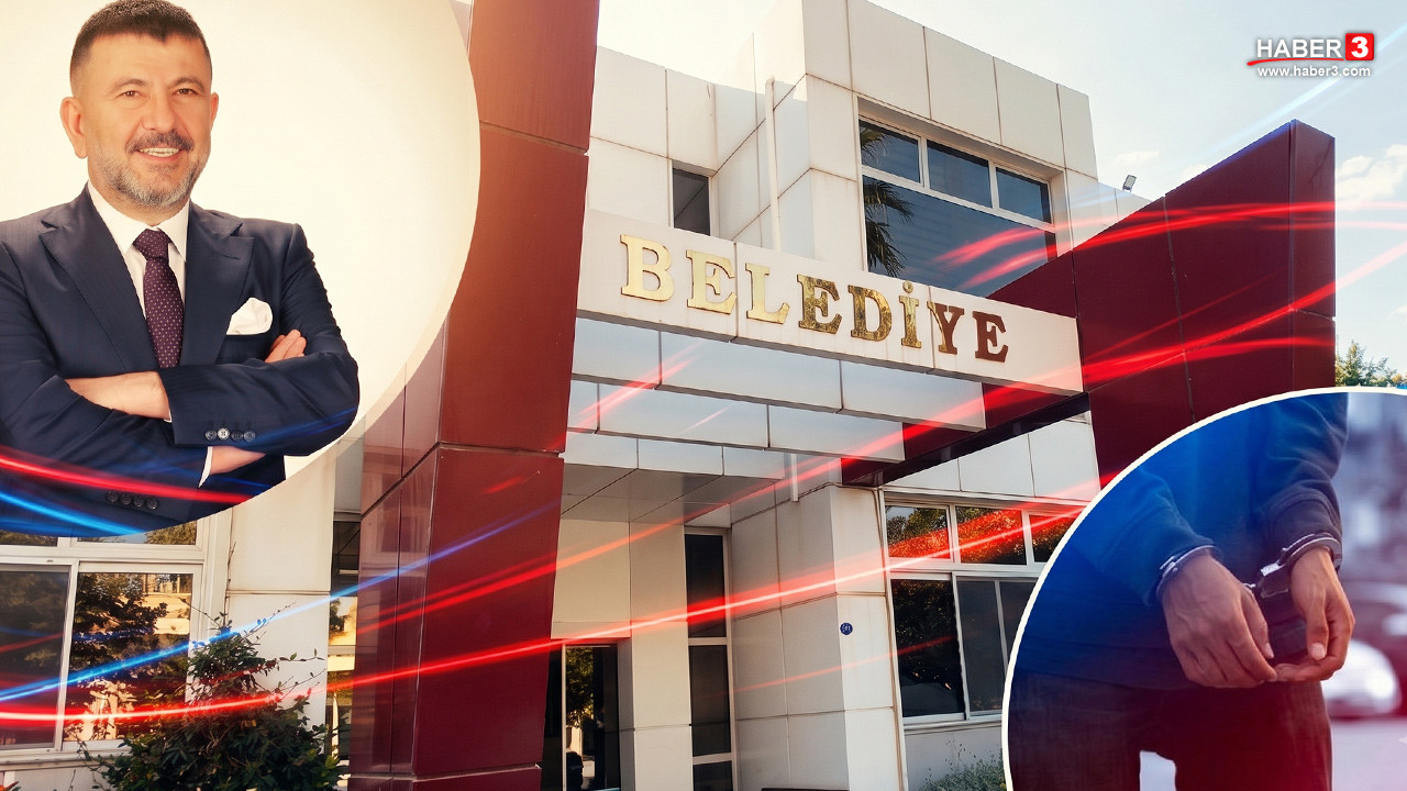 Seferihisar Belediyesi önünde polis ekipleri