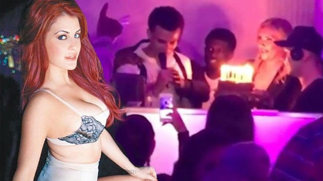Doğum gününü Playboy güzeliyle kutladı