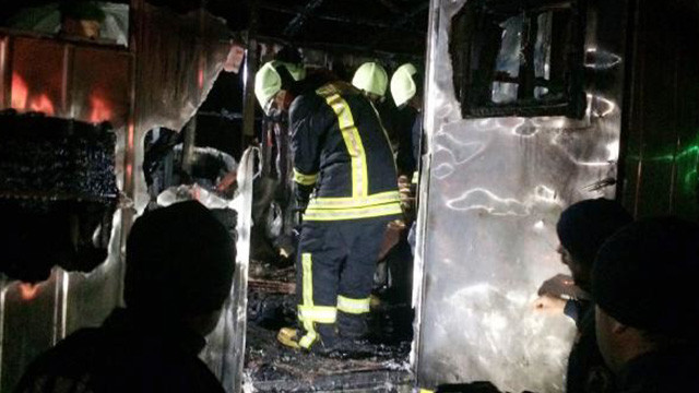 Şantiyede yangın faciası: 1 ölü, 2 yaralı