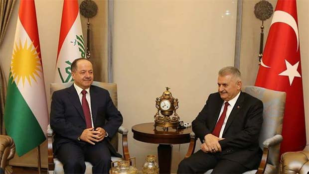 Başbakan Yıldırım Mesut Barzani ile görüştü