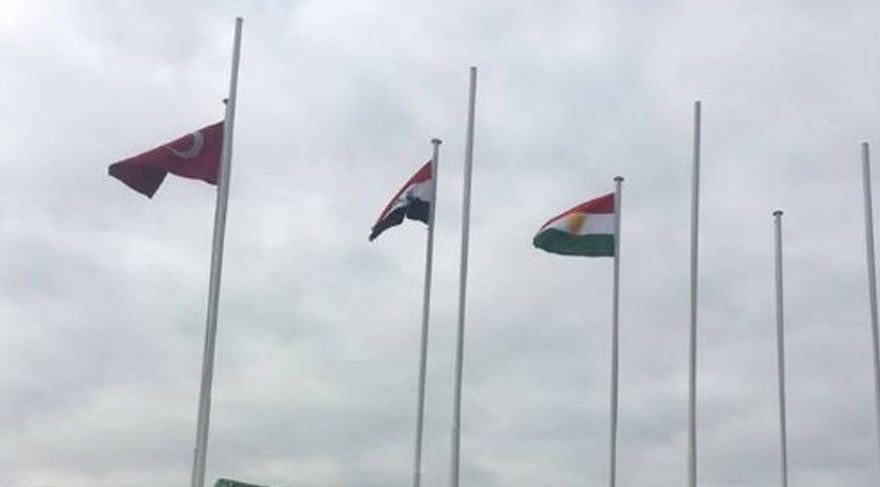 Kerkük'te her yere Ankara'yı kızdıran bayrak çekilmiş