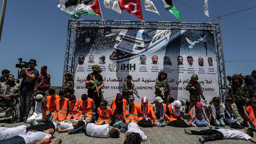 Mavi Marmara saldırısının 7. yılında Gazze'de anma etkinliği