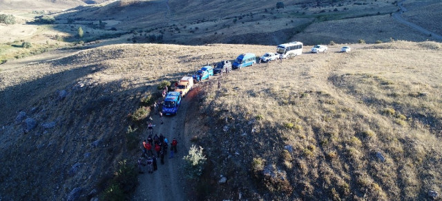 Kaybolan kadın için seferber oldular