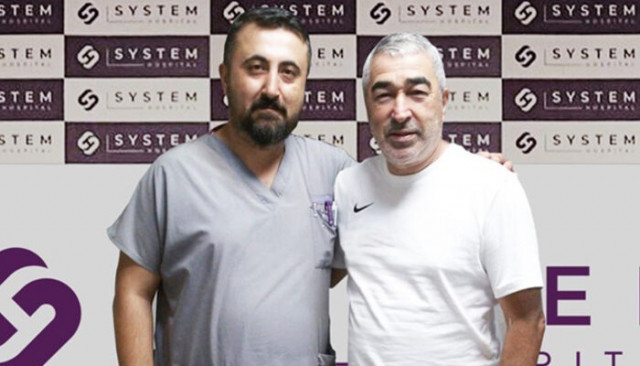 Samet Aybaba sağlık kontrolünden geçti