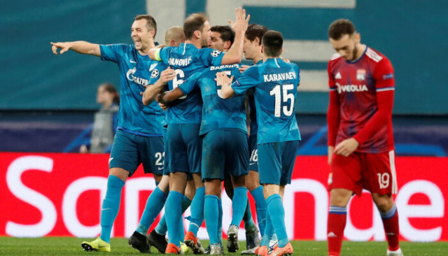 Zenit - Lyon maç sonucu: 2-0 (Şampiyonlar Ligi)