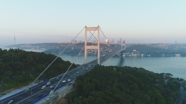 FSM Köprüsü'nde trafik çilesi bitti ! Son hali havadan görüntülendi