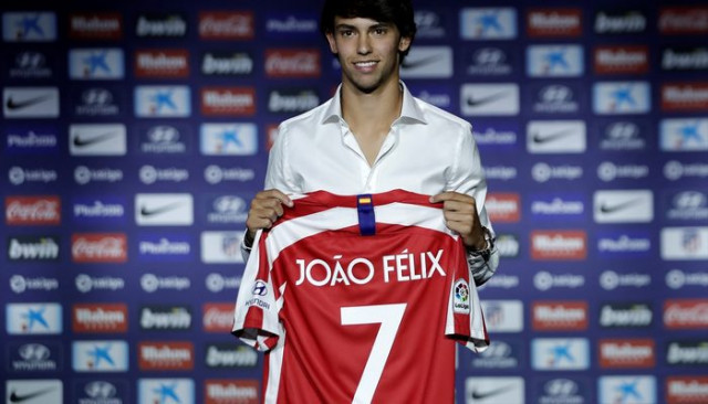 Atletico Madrid rekor transferi Joao Felix'i tanıttı
