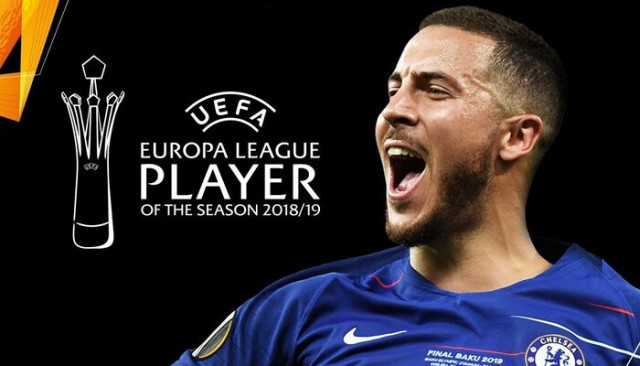 UEFA Avrupa Ligi'nde yılın futbolcusu Eden Hazard