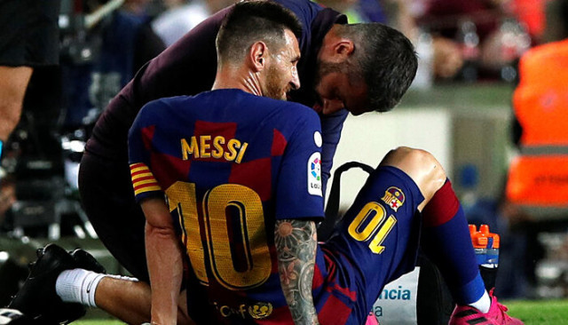 Barcelona'da Messi yine sakatlandı!
