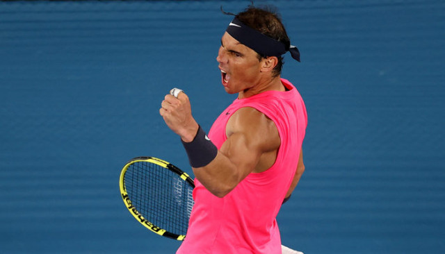 Avustralya Açık Tenis Turnuvası'nda Nadal, 4 set sonunda çeyrek finale çıktı