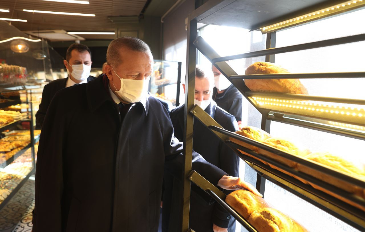Erdoğan fırından alışveriş yaptı