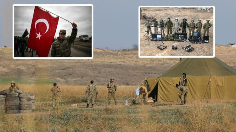 Türk askerinin Dağlık Karabağ'daki fotoğrafı Rusya'da büyük yankı buldu