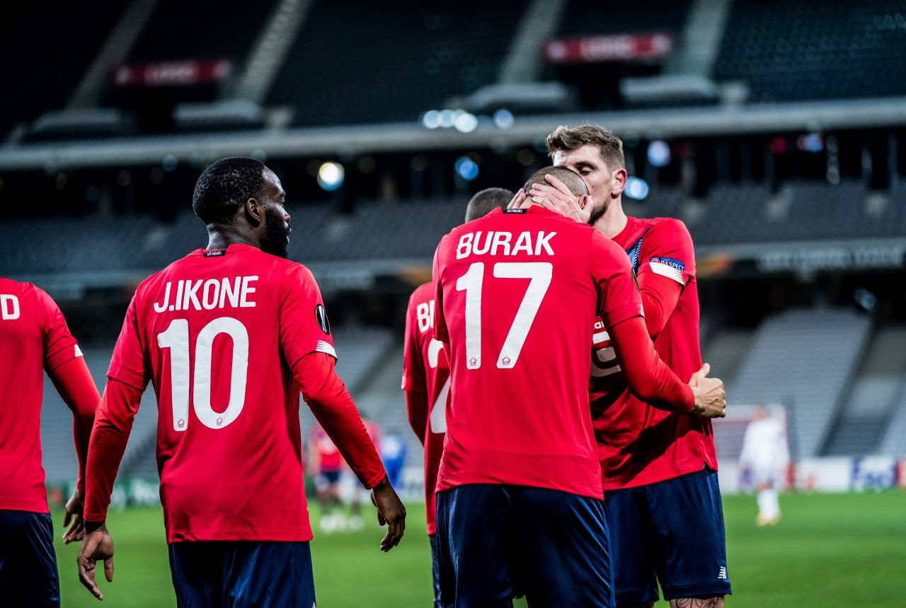 Lille, Burak Yılmaz'ın golleriyle kazandı