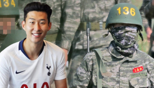 Tottenhamlı futbolcu Son, zorunlu askerlik görevini yaptı