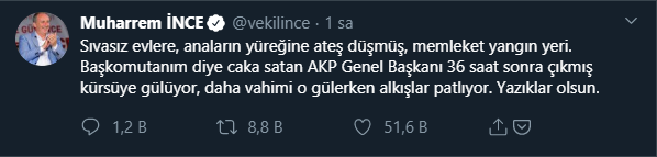 Muharrem İnce'den Erdoğan'a: Yazıklar olsun